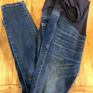 Madewell Skinny over belly maternity jeans size 25